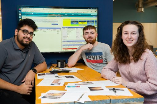 Zahir, James and Jess, EPIX degree apprentices