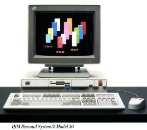 Photo of an IBM personal computer