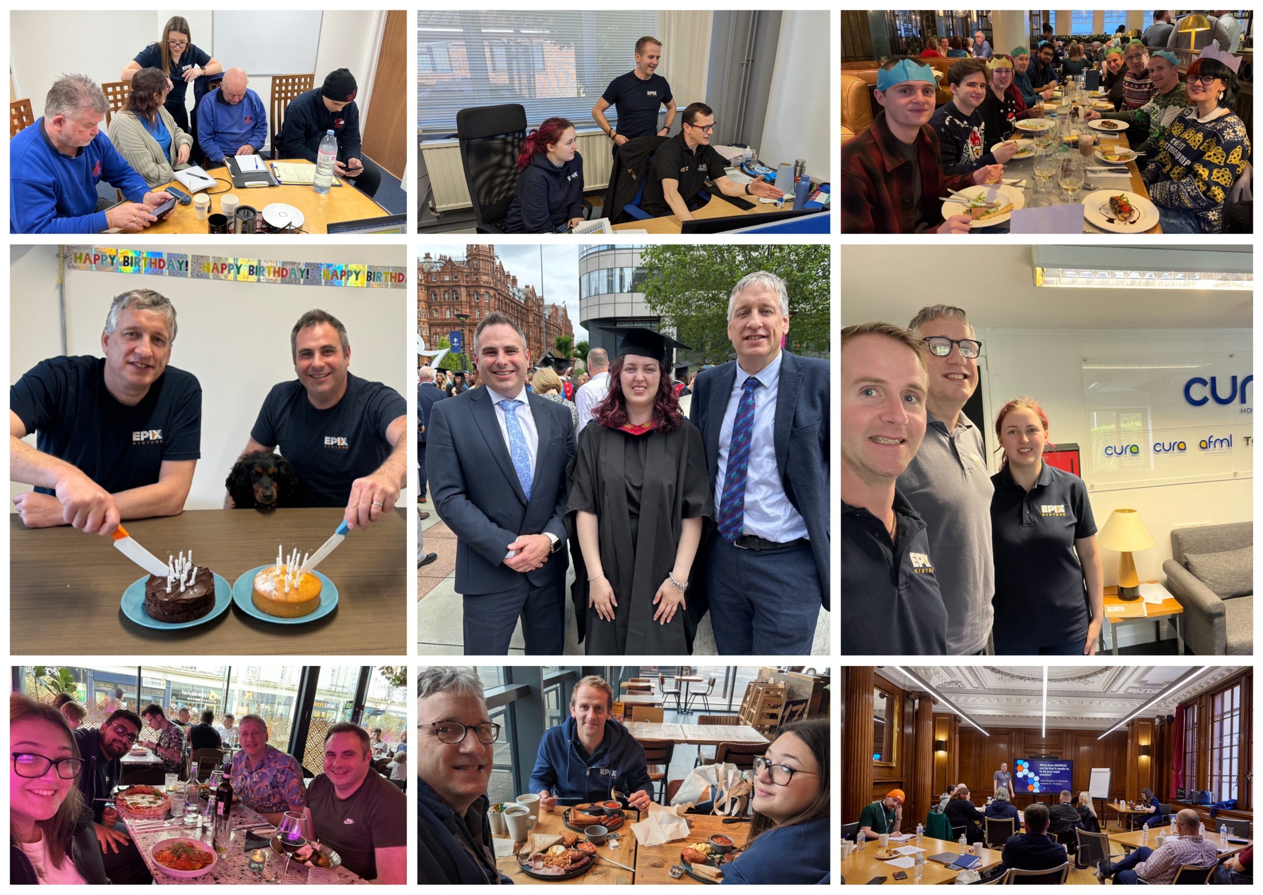 A collage of nine photos highlighting EPIX events this year
