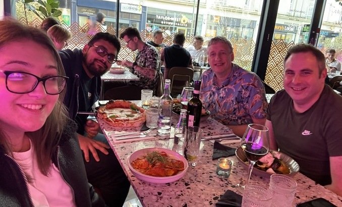A team lunch