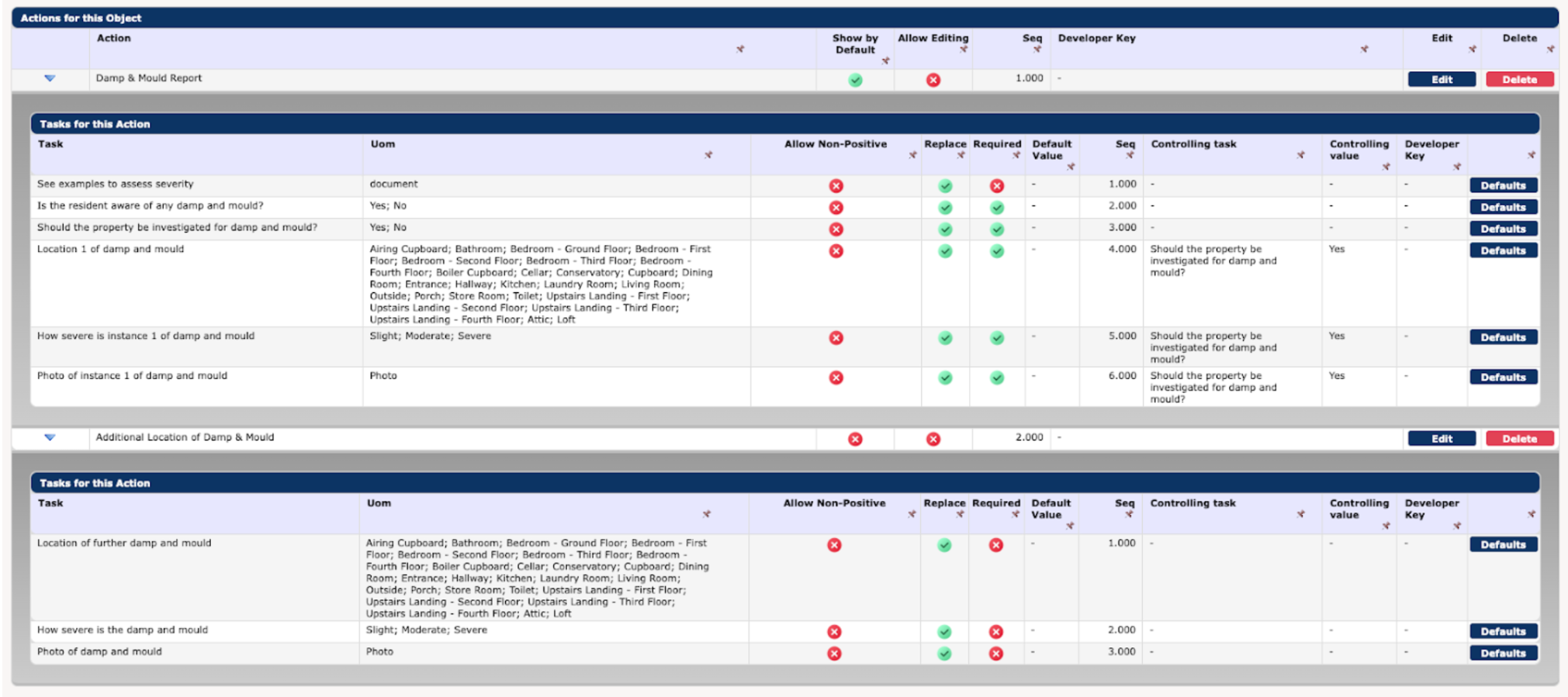 A screenshot of the main screen